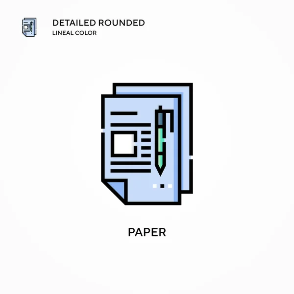 Иконка Вектора Бумаги Современные Векторные Иллюстрации Простота Редактирования Хранения — стоковый вектор