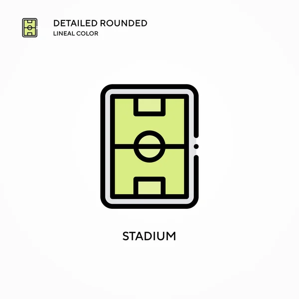 Stadion Vectoricoon Moderne Vector Illustratie Concepten Eenvoudig Bewerken Aan Passen — Stockvector