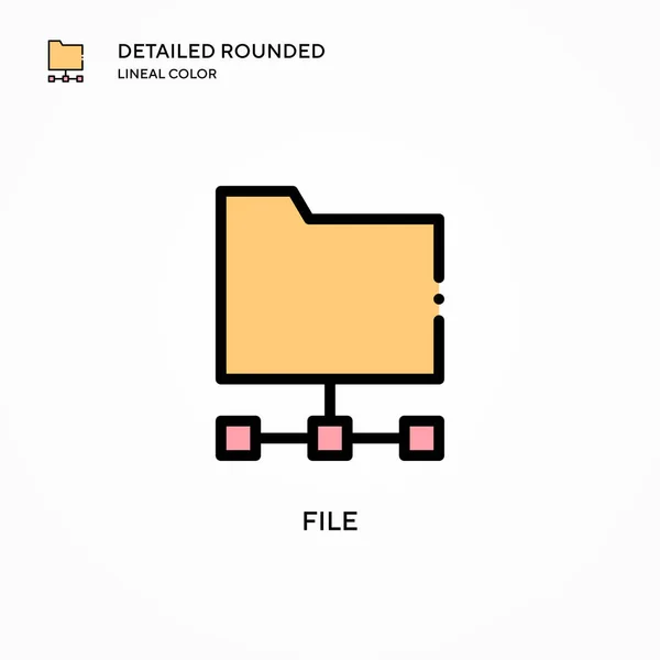 Dateivektorsymbol Moderne Konzepte Zur Vektorillustration Einfach Bearbeiten Und Anzupassen — Stockvektor