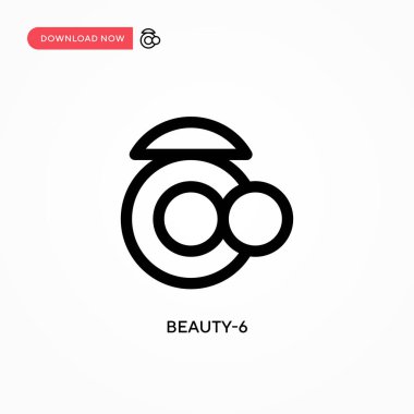 Beauty-6 basit vektör simgesi. Web sitesi veya mobil uygulama için modern, basit düz vektör çizimi