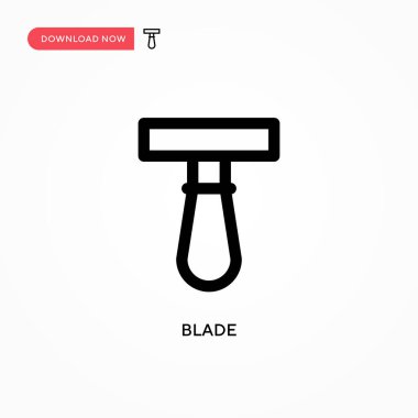 Bıçak Basit vektör simgesi. Web sitesi veya mobil uygulama için modern, basit düz vektör çizimi