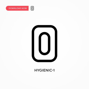 Hijyenik-1 basit vektör simgesi. Web sitesi veya mobil uygulama için modern, basit düz vektör çizimi