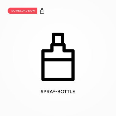 Sprey-şişe basit vektör simgesi. Web sitesi veya mobil uygulama için modern, basit düz vektör çizimi