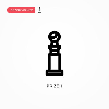 Ödül-1 Basit vektör simgesi. Web sitesi veya mobil uygulama için modern, basit düz vektör çizimi