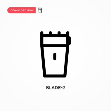 Blade-2 basit vektör simgesi. Web sitesi veya mobil uygulama için modern, basit düz vektör çizimi