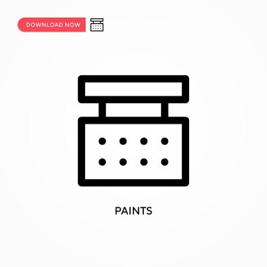 Basit vektör simgesini boyar. Web sitesi veya mobil uygulama için modern, basit düz vektör çizimi