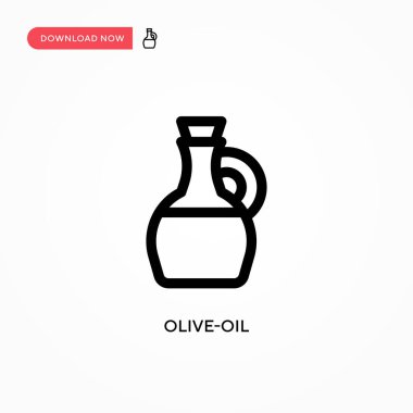 Zeytinyağı basit vektör simgesi. Web sitesi veya mobil uygulama için modern, basit düz vektör çizimi
