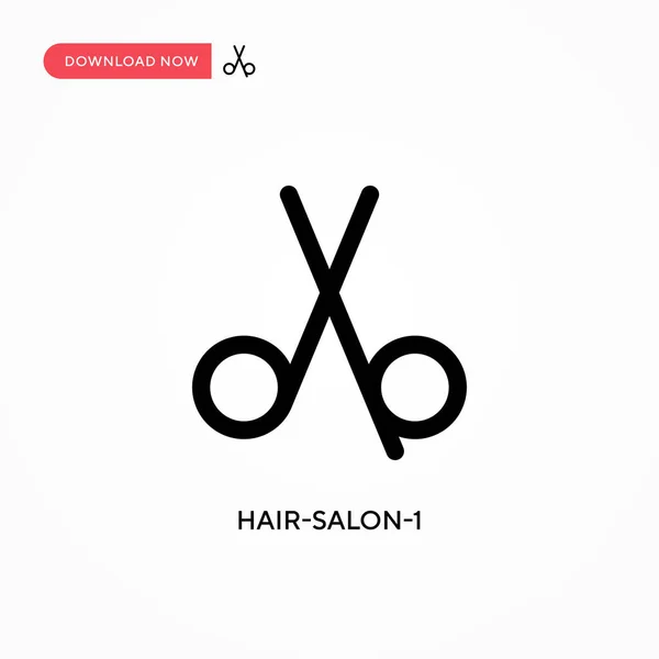 Hair Salon Ícone Vetorial Simples Ilustração Vetorial Plana Moderna Simples —  Vetores de Stock