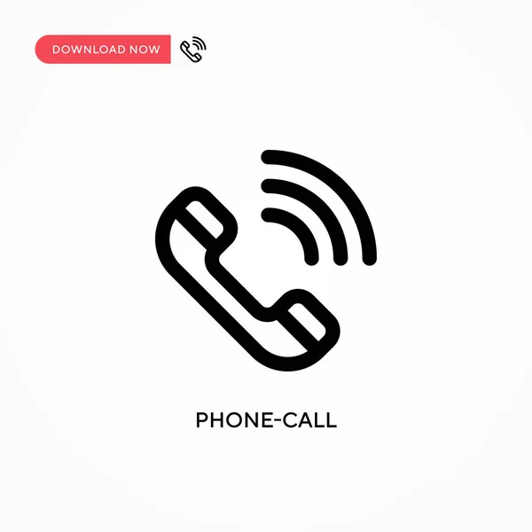 Phone Call Simple Vector Icon Modern Simple Flat Vector Illustration — Stock Vector