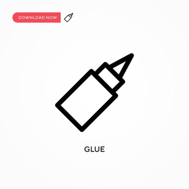 Yapıştırıcı basit vektör simgesi. Web sitesi veya mobil uygulama için modern, basit düz vektör çizimi