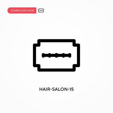 Kuaför salonu-15 Basit vektör simgesi. Web sitesi veya mobil uygulama için modern, basit düz vektör çizimi