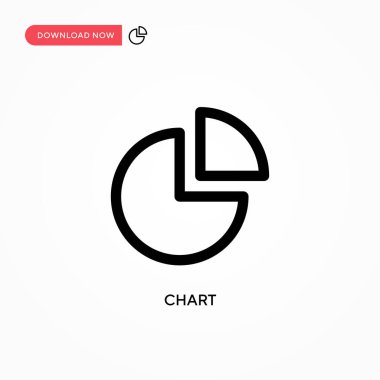 Grafik basit vektör simgesi. Web sitesi veya mobil uygulama için modern, basit düz vektör çizimi