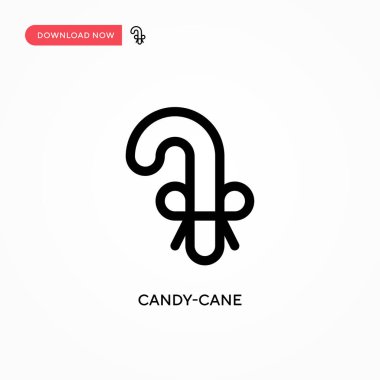 Şeker kamışı basit vektör simgesi. Web sitesi veya mobil uygulama için modern, basit düz vektör çizimi