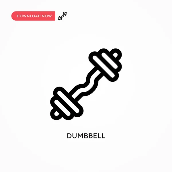 Dumbbell Egyszerű Vektor Ikon Modern Egyszerű Lapos Vektor Illusztráció Weboldalhoz — Stock Vector