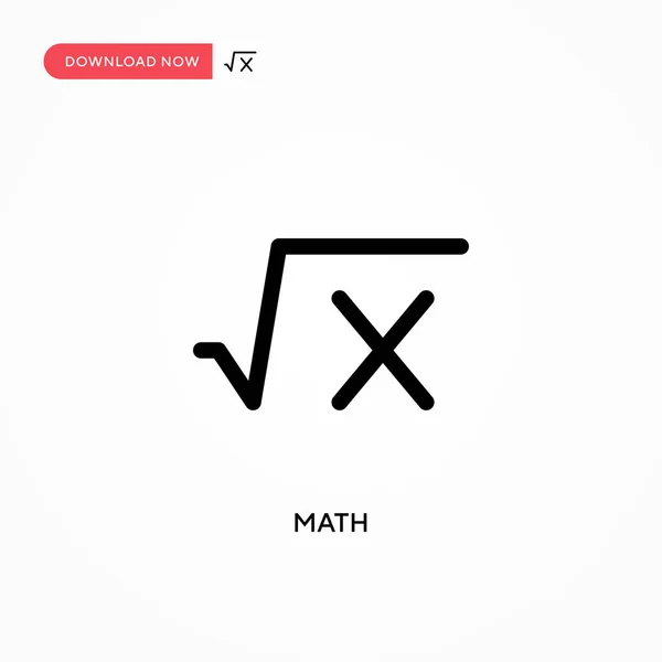 Математика Проста Векторна Піктограма Сучасна Проста Плоска Векторна Ілюстрація Веб — стоковий вектор