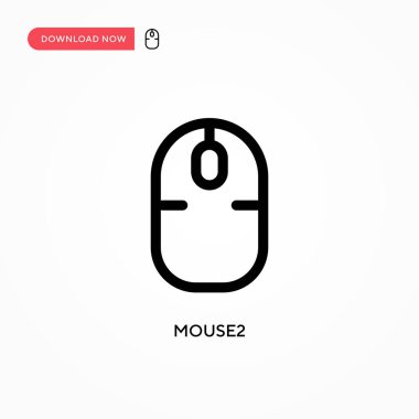 Fare 2 basit vektör simgesi. Web sitesi veya mobil uygulama için modern, basit düz vektör çizimi