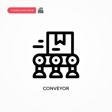 Taşıyıcı Basit vektör simgesi. Web sitesi veya mobil uygulama için modern, basit düz vektör çizimi