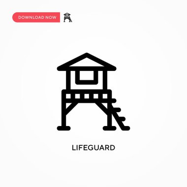 Cankurtaran basit vektör simgesi. Web sitesi veya mobil uygulama için modern, basit düz vektör çizimi