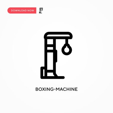 Boks makinesi basit vektör simgesi. Web sitesi veya mobil uygulama için modern, basit düz vektör çizimi