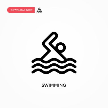 Yüzen basit vektör simgesi. Web sitesi veya mobil uygulama için modern, basit düz vektör çizimi