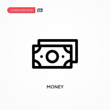 Para basit vektör simgesi. Web sitesi veya mobil uygulama için modern, basit düz vektör çizimi
