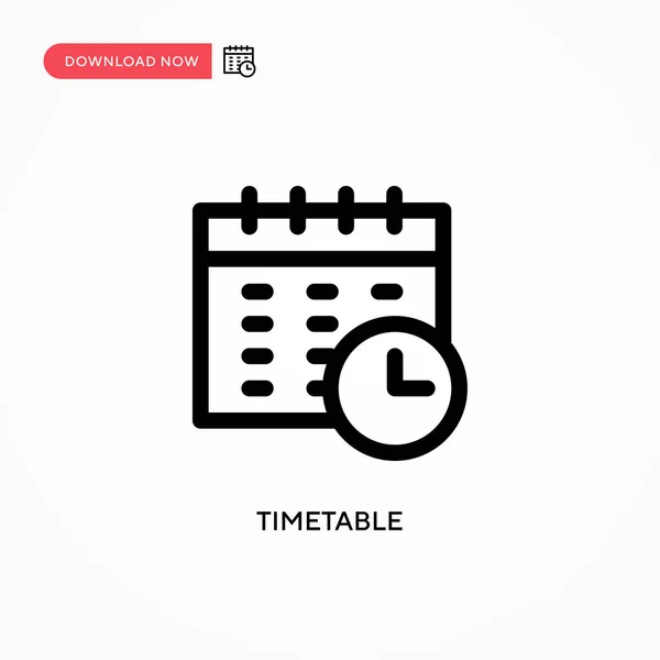 Fahrplan Einfaches Vektor Symbol Moderne Einfache Flache Vektordarstellung Für Website — Stockvektor