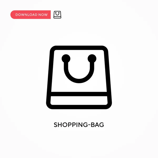 Shopping Bag Eenvoudig Vectoricoon Moderne Eenvoudige Platte Vectorillustratie Voor Website — Stockvector