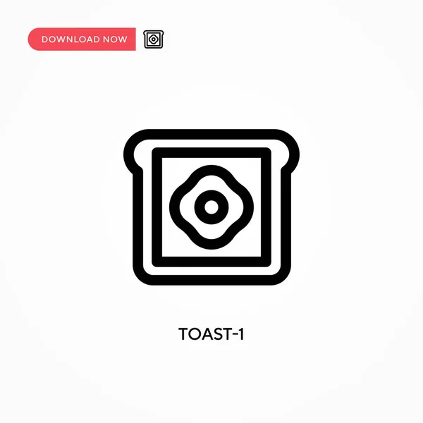 Toast Απλό Διανυσματικό Εικονίδιο Σύγχρονη Απλή Επίπεδη Διανυσματική Απεικόνιση Για — Διανυσματικό Αρχείο