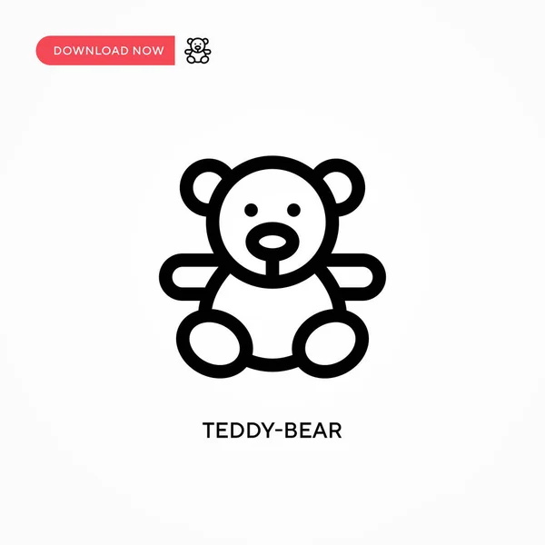 Простой Векторный Значок Тедди Медведя Современная Простая Векторная Иллюстрация Веб — стоковый вектор