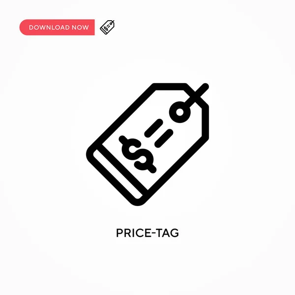 Price Tag Simple Vector Icon Modern Simple Flat Vector Illustration — Stock Vector