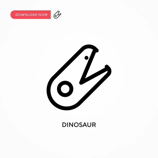 Dinosaurus Eenvoudige Vector Icoon Moderne Eenvoudige Platte Vectorillustratie Voor Website — Stockvector