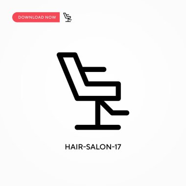 Kuaför salonu-17 Basit vektör simgesi. Web sitesi veya mobil uygulama için modern, basit düz vektör çizimi