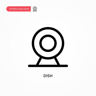 Tabak basit vektör simgesi. Web sitesi veya mobil uygulama için modern, basit düz vektör çizimi