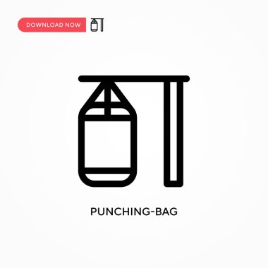 Kum torbası basit vektör simgesi. Web sitesi veya mobil uygulama için modern, basit düz vektör çizimi