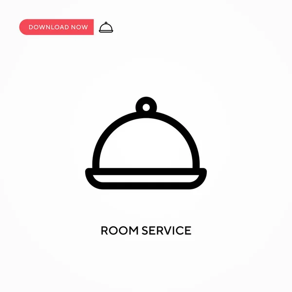 Room Service Icône Vectorielle Simple Illustration Vectorielle Plate Moderne Simple — Image vectorielle