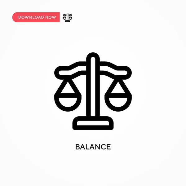 Balance Icono Vector Simple Moderno Simple Ilustración Vector Plano Para — Vector de stock