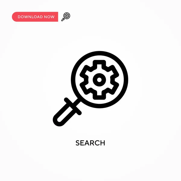 Einfaches Vektorsymbol Durchsuchen Moderne Einfache Flache Vektordarstellung Für Website Oder — Stockvektor