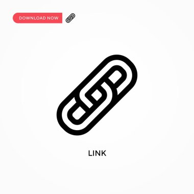 Basit Bağlantı vektör simgesi. Web sitesi veya mobil uygulama için modern, basit düz vektör çizimi