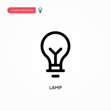 Lamba Basit vektör simgesi. Web sitesi veya mobil uygulama için modern, basit düz vektör çizimi