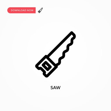 Basit vektör simgesini gördüm. Web sitesi veya mobil uygulama için modern, basit düz vektör çizimi