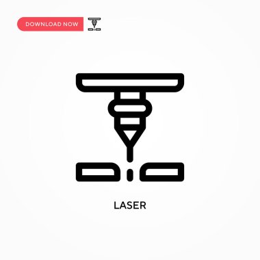 Lazer basit vektör simgesi. Web sitesi veya mobil uygulama için modern, basit düz vektör çizimi