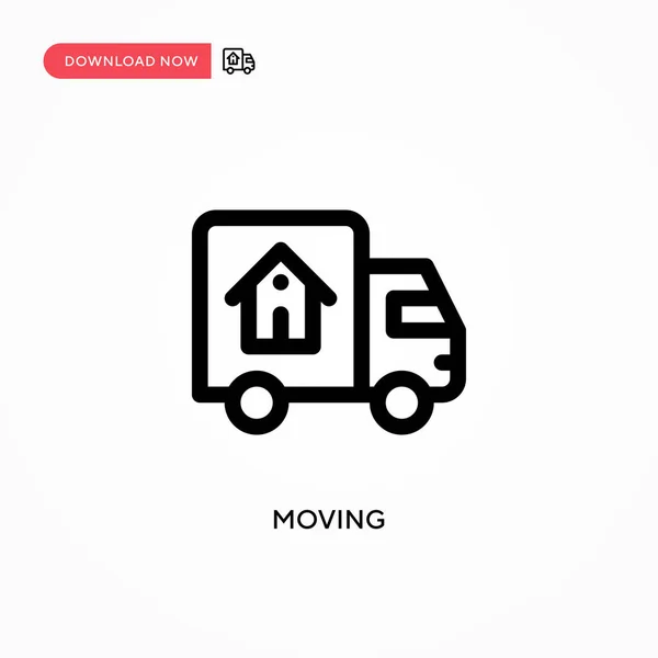 Moving Simple Vector Icon Modern Simple Flat Vector Illustration Web — Stock Vector