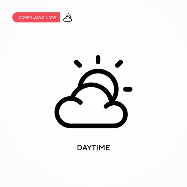 Ícone Vetor Simples Diurno Ilustração Vetorial Plana Moderna Simples Para — Vetor de Stock