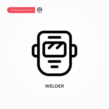 Kaynakçı Basit vektör simgesi. Web sitesi veya mobil uygulama için modern, basit düz vektör çizimi