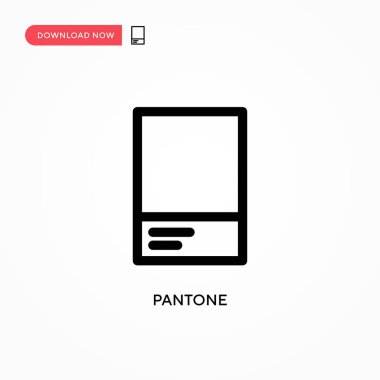 Pantone Basit vektör simgesi. Web sitesi veya mobil uygulama için modern, basit düz vektör çizimi