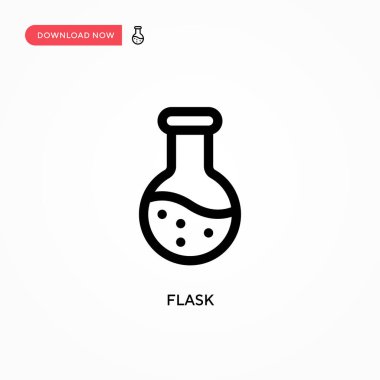 Basit şişe vektör simgesi. Web sitesi veya mobil uygulama için modern, basit düz vektör çizimi