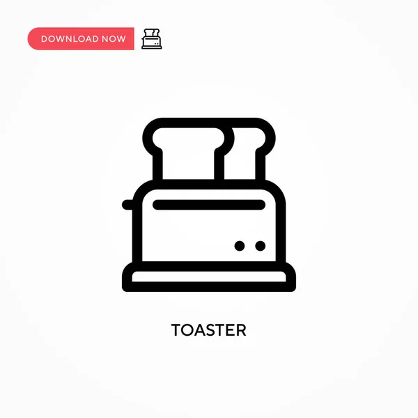 Тостер Простой Векторный Значок Современная Простая Векторная Иллюстрация Веб Сайта — стоковый вектор