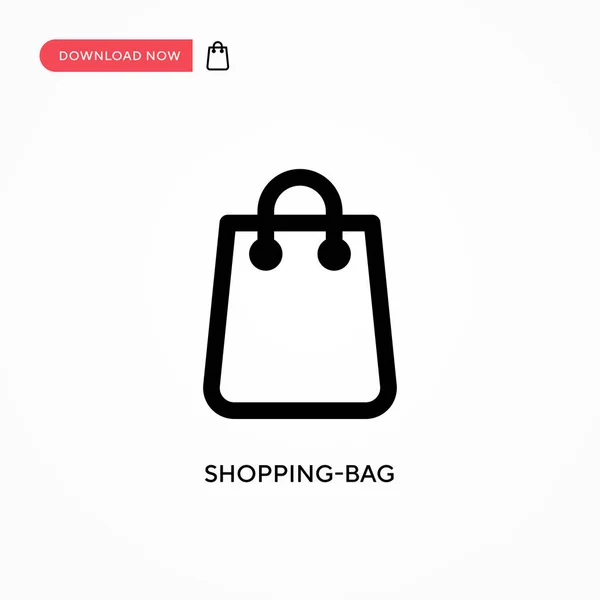 Saco Compras Ícone Vetorial Simples Ilustração Vetorial Plana Moderna Simples — Vetor de Stock