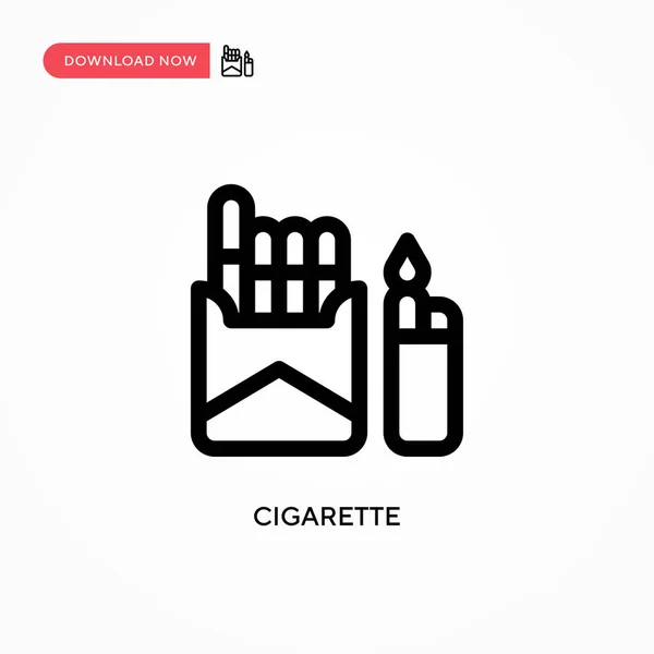 Zigarette Einfaches Vektor Symbol Moderne Einfache Flache Vektordarstellung Für Website — Stockvektor