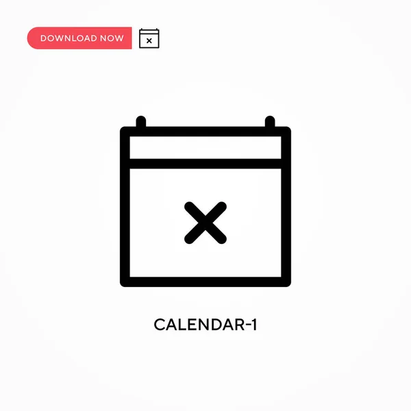 ícone De Calendário 1 De Agosto. Ilustração Vetorial De Um Dia Do